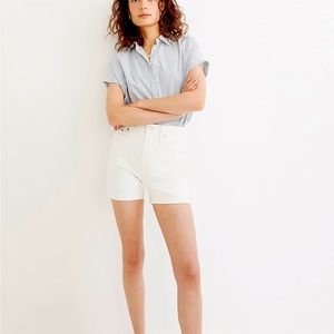 Everlane, White Cotton Twill Short, NWOT, never worn, Size 16